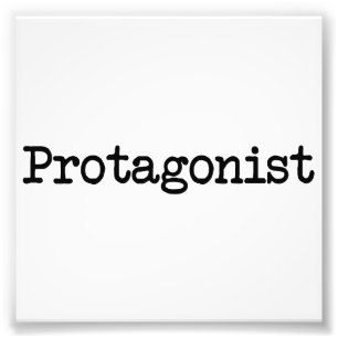 Impression Photo Caractère principal de protagoniste de la vie