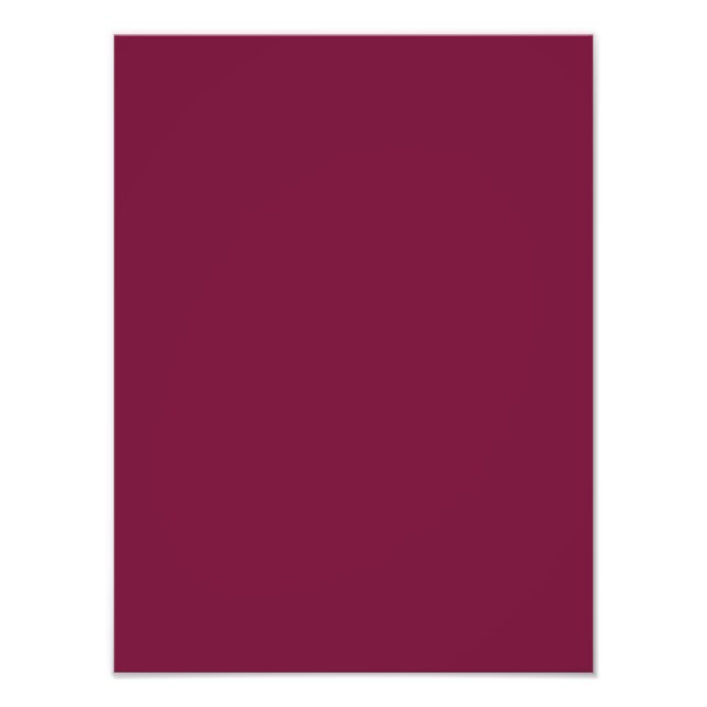 Impression Photo Cardinal Bourgogne Rouge Solid Trend Arrière - pla (Devant)