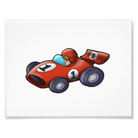 Caricature de voiture rouge classique pour enfants