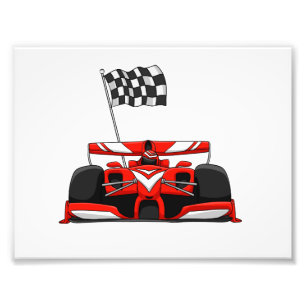 Impression Photo Caricature extrême de la voiture de course  Choisi