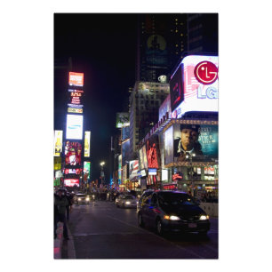 Impression Photo Carré de nuit à Manhattan, New York