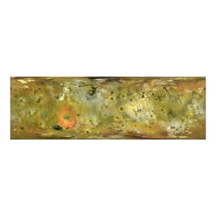 Impression Photo Carte de la lune Lo de Jupiter
