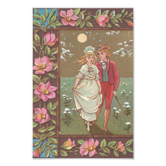 Impression Photo Carte de la Saint-Valentin romantique antique, 187