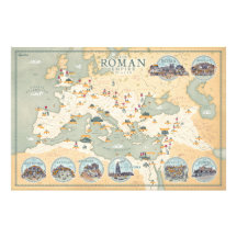 Carte de l'Empire romain 117 après J.-C.