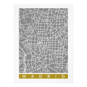 Impression Photo Carte de Madrid
