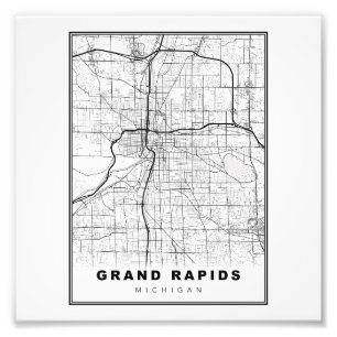 Impression Photo Carte Grand Rapids