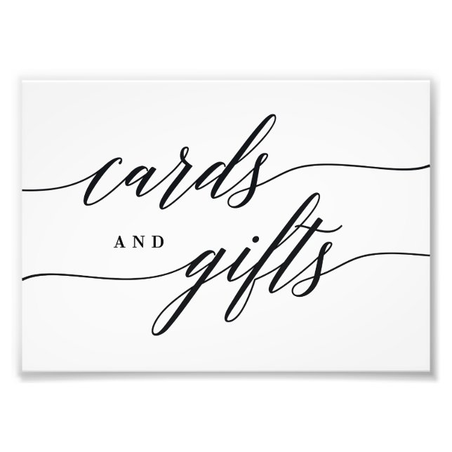Impression Photo Cartes Cadeaux Signe Choisissez Votre Taille Scrip (Devant)