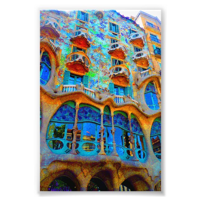 Impression Photo Casa Batllo Barcelona Espagne (Devant)