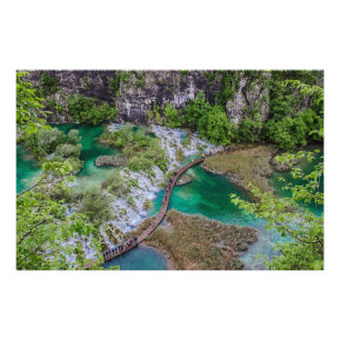 Impression Photo Cascade de cascade du parc des lacs Plitvice