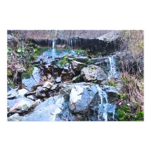 Impression Photo Cascade de montagne pittoresque - Nature sauvage R