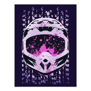 Impression Photo Casque de vélo graphique