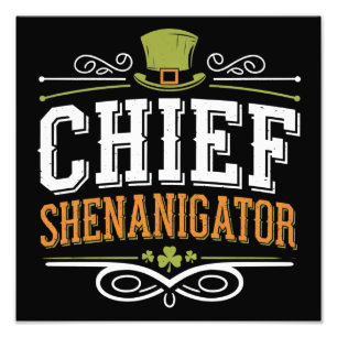 Impression Photo Casquette de lutin chanceux du chef rétro Shenanig