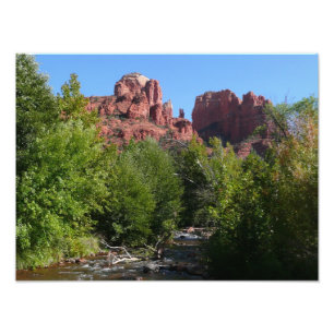 Impression Photo Cathedral Rock and Stream à Sedona Arizona