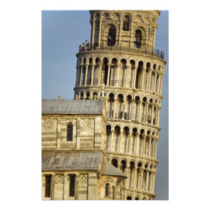 Impression Photo Cathédrale et tour penchée, Pise, Toscane, Italie