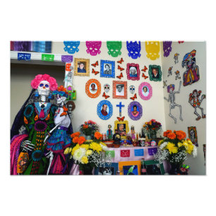 Impression Photo Catrina Mère et Enfant Ofrenda