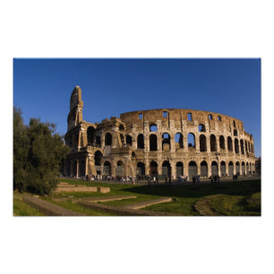 Impression Photo Célèbre Colisée de Rome Italie Lieu historique 