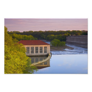 Impression Photo Centrale et barrage du parc Highland