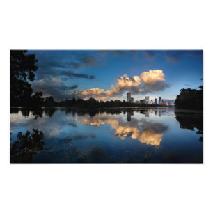 Impression Photo Centre-ville d'Austin Texas Skyline Sunset Ladybir