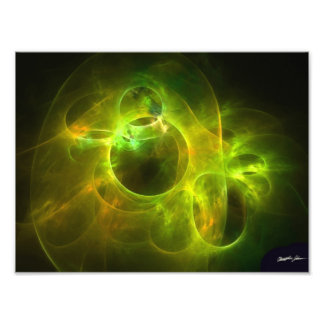 Impression Photo Cercles orange et citron vert