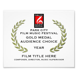 Impression Photo Certificat 10" de médaille d'or x 8"