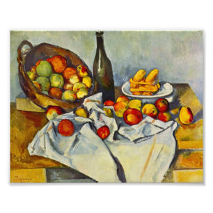 Impression Photo Cezanne le panier de la copie de pommes