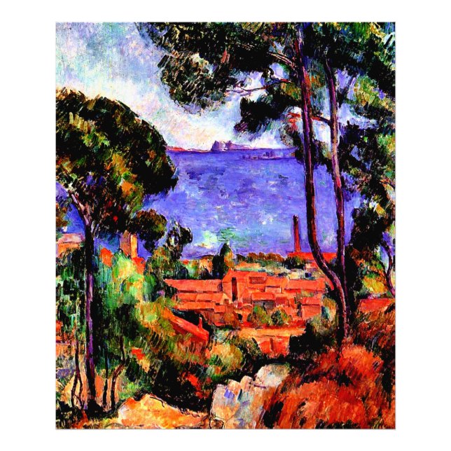 Impression Photo Cezanne - View through the Trees (Devant)