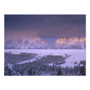 Impression Photo Chaîne Teton depuis Snake River Overlook, Grand