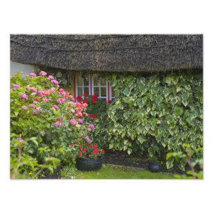 Impression Photo Chalet de chaume, Adare, Comté de Limerick,