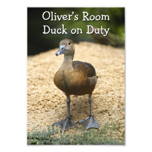 Impression Photo Chambre d'enfant personnalisée Canard en service N