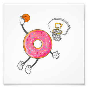 Impression Photo Champ de nourriture Dunking Donut Hole
