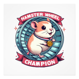 Impression Photo Champion de roue de hamster