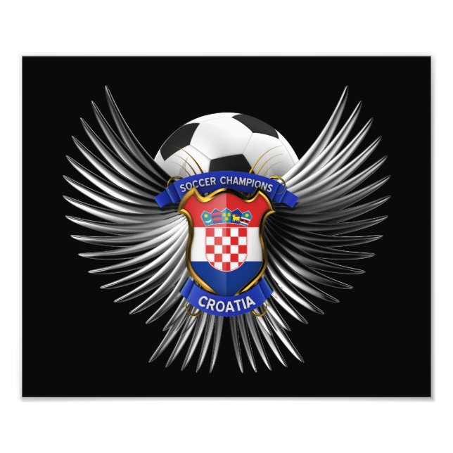 Impression Photo Champions de football de Croatie (Devant)