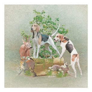 Impression Photo Chasse aux chiens