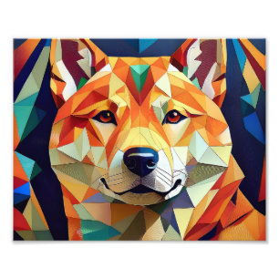 Impression Photo Chat Cubisme IA