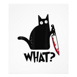 Impression Photo Chat Qu'est-ce que_ Drôle Chat Noir