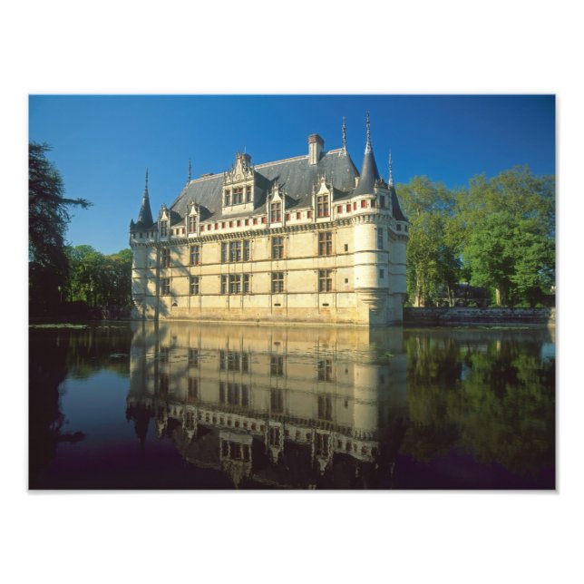 Impression Photo Château d'Azay-le-Rideau, Indre-et-Loire, (Devant)