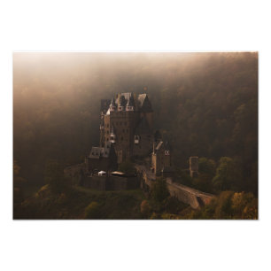 Impression Photo Château de Burg Eltz dans le brouillard matinal