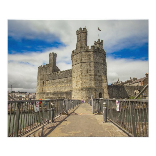 Impression Photo Château de Caernarfon Wales. (Devant)