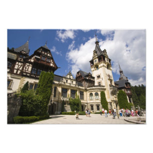 Impression Photo Château de Peles du 18ème siècle, Sinaia, Roumanie