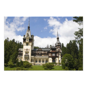 Impression Photo Château de Peles du XVIIIe siècle, Sinaia, Roumani