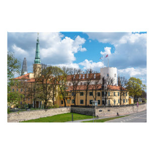 Impression Photo Château de Riga pendant la journée ensoleillée à R