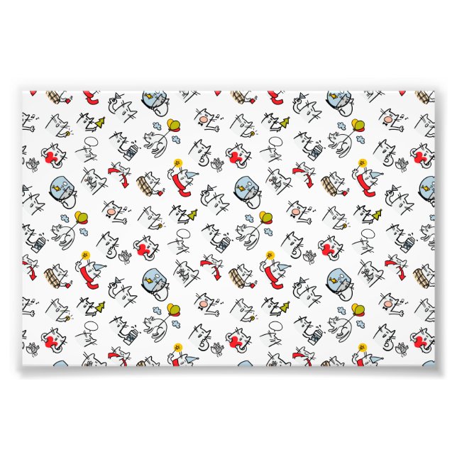 Impression Photo Chats amusants, lait et magie. (Devant)