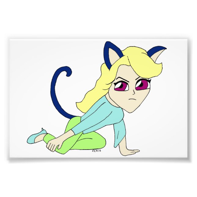 Impression Photo chatte chibi  (Devant)
