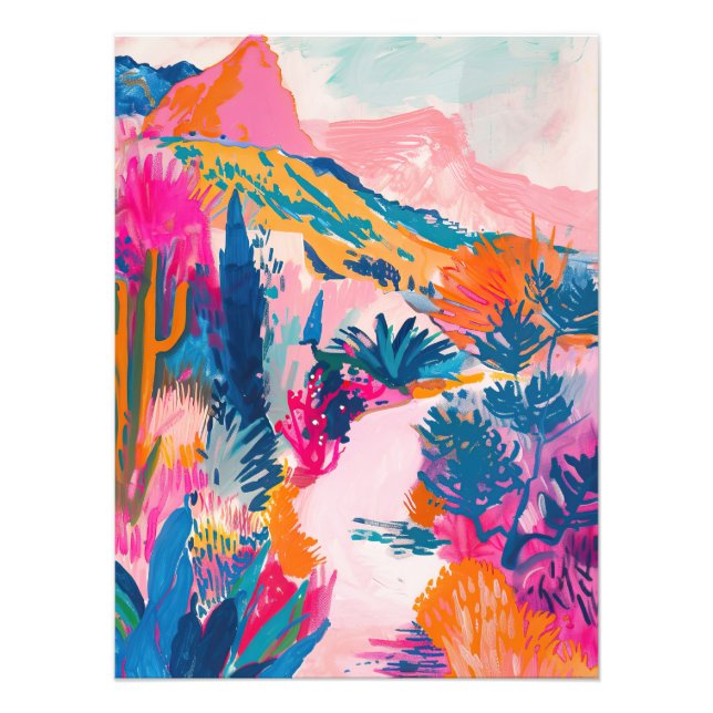 Impression Photo Chemin du désert électrique (Devant)