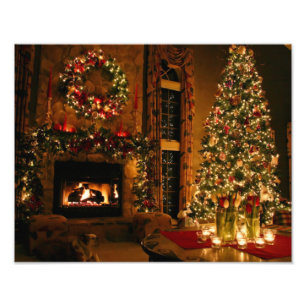 Impression Photo Cheminée de Noël