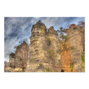 Impression Photo Cheminées naturelles, Virginie