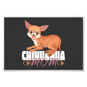 Impression Photo Chemise de maman Chihuahua Fête des mères propriét