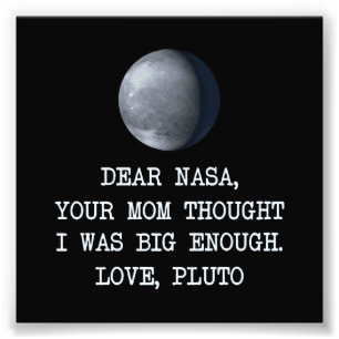 Impression Photo Cher amour Pluton de la NASA