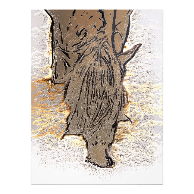 IMPRESSION PHOTO CHEVAL BROWN (Devant)