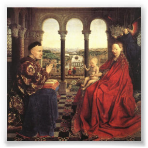 Impression Photo Chevaliers du Christ (retable de Gand), Jan van